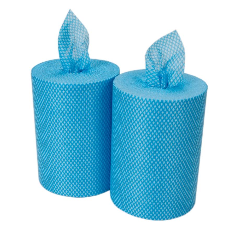 Disposable cloths on a roll - 500 sheets per roll Pack of 2