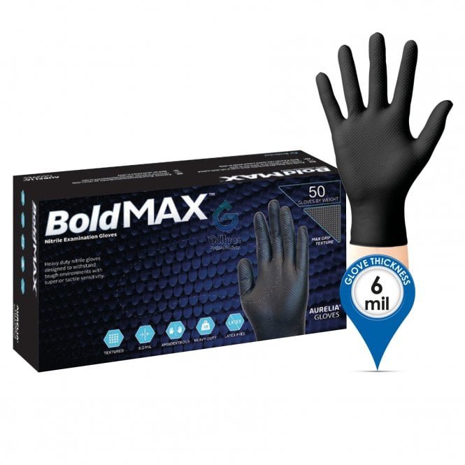 Black Nitrile HD Bold Max 50/1