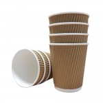 Takeaway Cup - Brown Ripple  - case of 500