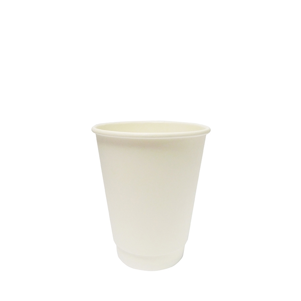 Compostable Cup - White 12oz double wall Case of 500