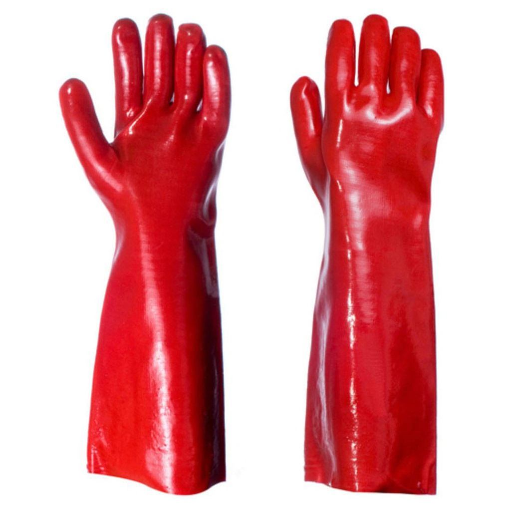 Gauntlet - Red PVC 35cm XL - pack of 6 pairs