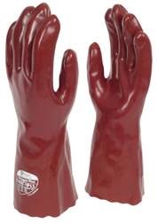 Gauntlet - Red PVC 35cm Chemical resistant - case of 50 pairs