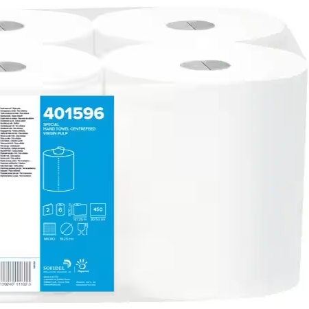 Premium White Paper Centrefeed Roll (Pack of 6)