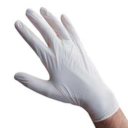 White Nitrile V-Glove 200