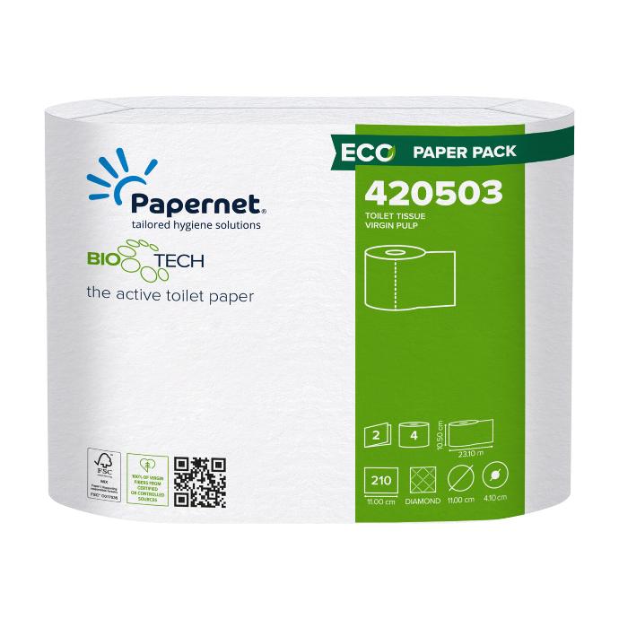 Papernet Bio Tech Superior 210 Sheet Anti Clog 40 Toilet Rolls 420503