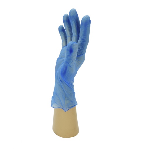 Aurelia Delight Blue Vinyl Powderfree Gloves