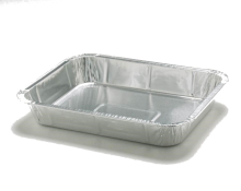 [ABFT250] Rectangular Tray Bake Foil 323x201x33mm Pack of 250