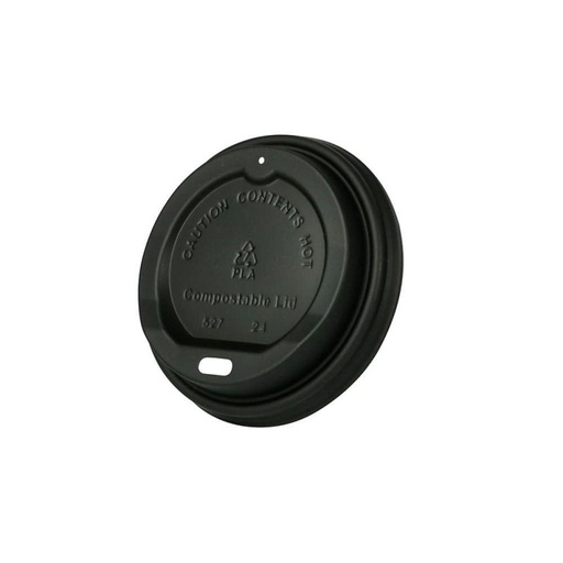 [BLBP126] Lid Black PLA compostable - 12-16 oz large 1000