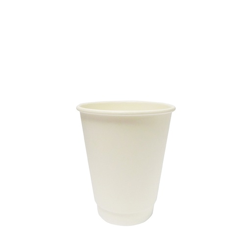 [BWDW080] Compostable Cup - White 8oz double wall Case of 500