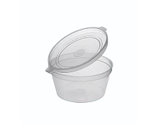 [EPHP02] 2oz Clear Hinged Pot with Lid x 1000